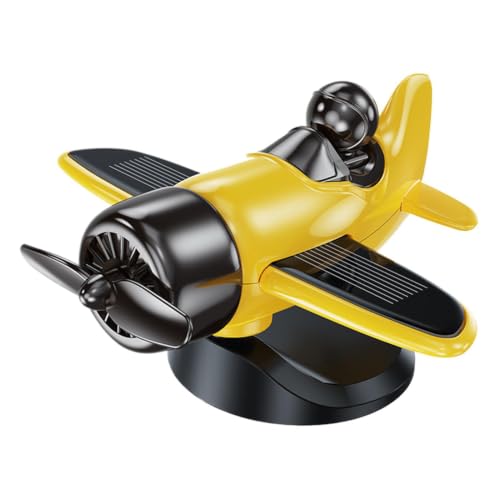 Decoración solar de avión para coche con movimiento giratorio para salpicadero 2