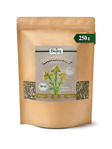 Biojoy Té de Vara de oro BÍO (250 g), secado y cortado, hierba para infusion (Solidago virgaurea herba) Biojoy Té de Vara de oro BÍO (250 g), secado y cortado, hierba para infusion (Solidago virgaurea herba)