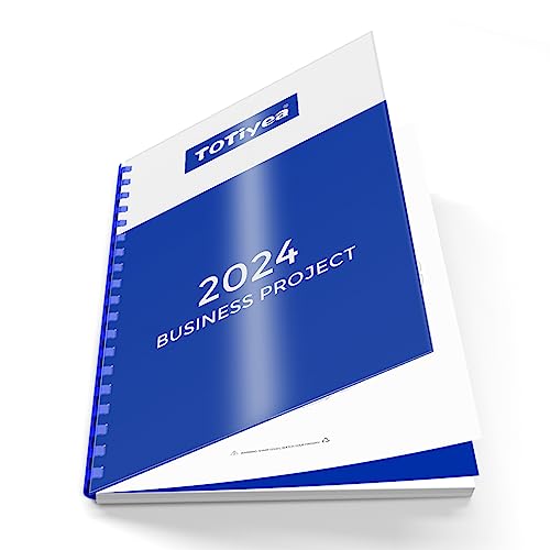 Totiyea 100 Pack 12 Mil Pvc Binding Presentation Covers, Clear Report Covers For Binding,8.5X11 Inches,Letter Size #TOP1