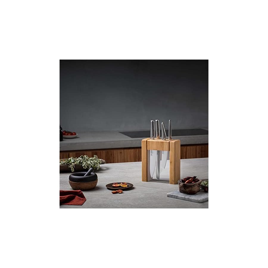 Global-Teikoku-5-Piece-Stainless-Steel-Knife-Block-Set Global Teikoku 5 Piece Knife Block Set