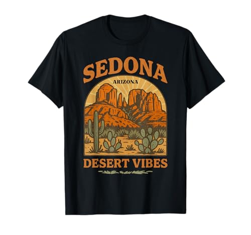 Sedona Arizona Desert Vibes Graphic Vintage Souvenir T-Shirt