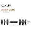 CAP Barbell 15 lb Adjustable Dumbbell Compact Cast Iron Weight | Multiple Options