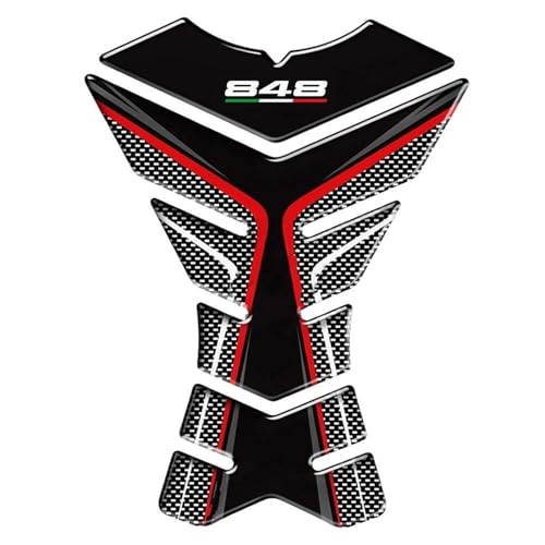 Protection réservoir moto Ducati 848 EVO autocollant arête poisson antidérapant