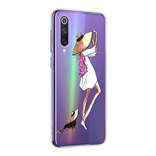 Oihxse Funda Compatible con Huawei Honor 8 Lite, Carcasa Transparente TPU Silicona Gel Ultra Fina Suave Protección Flexible Lindo Dibujos Anti-rasguños Caso Cubierta (A9)