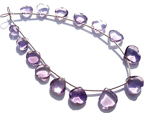 Améthyste naturelle perles en coeur amoureux pour offrir un bijou fait main