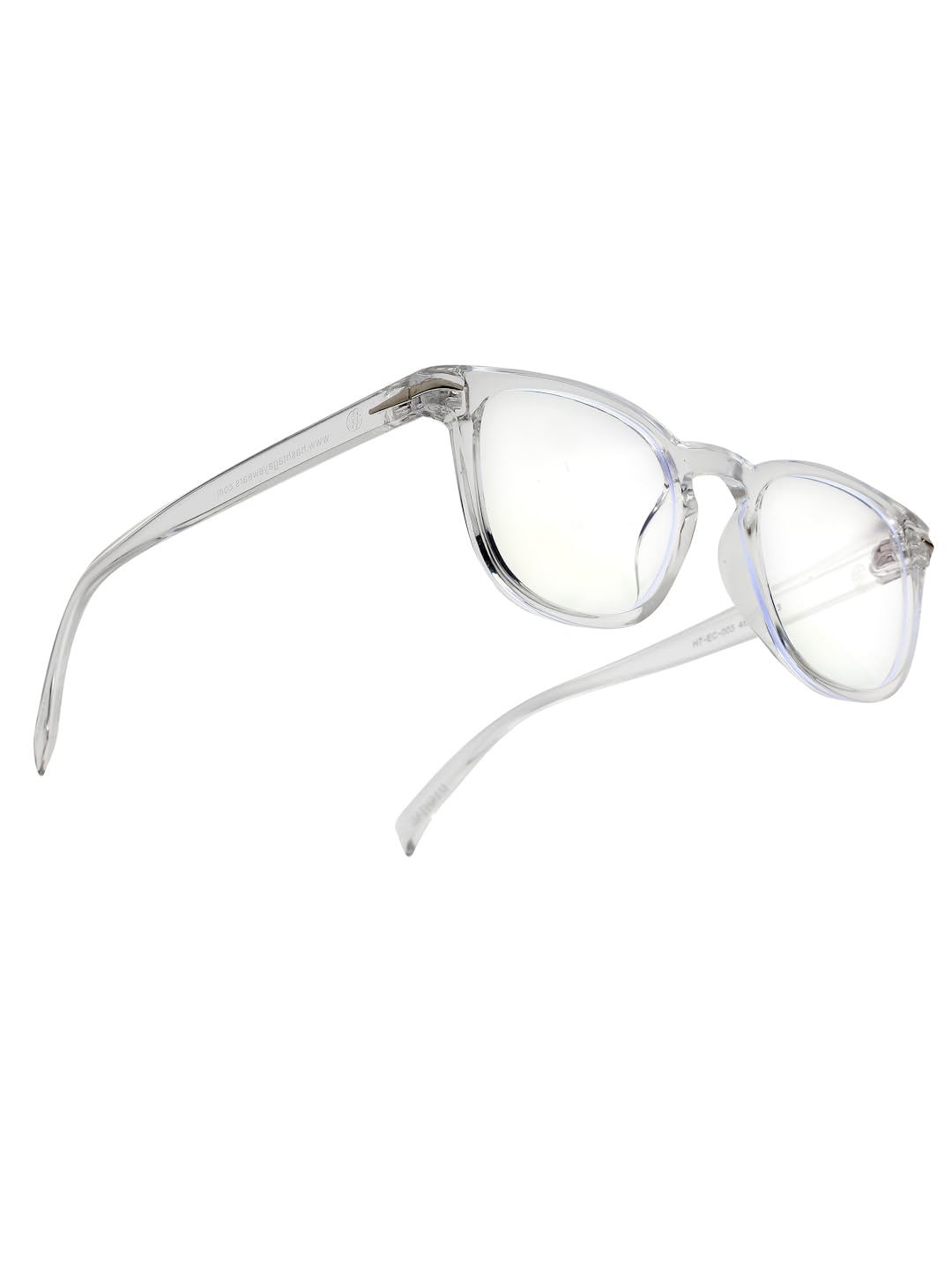 HASHTAG EYEWEAR Blue Light Blocking Glasses Square Eyeglasses for Eye Protection | Sunglasses For Men & Women | Eyeglasses For Anti-blue & Anti eyestrain | Small (Tranparent, Small) 1