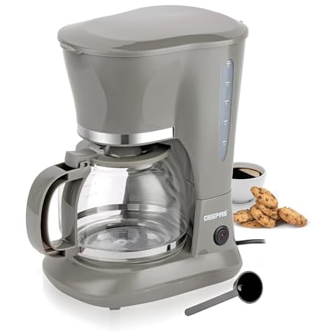 GEEPAS 1.5L Coffee Maker with Safety Features Cover