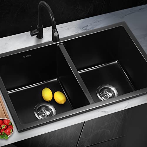 double bowl kitchen sinks granite