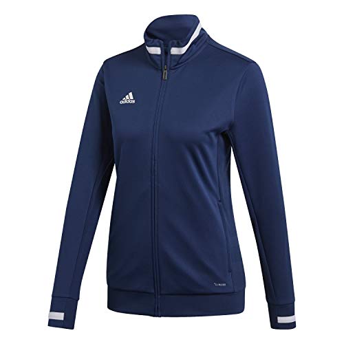 Adidas Women's T19 TRK JKT W Sport Jacket, Team Navy Blue/White, M