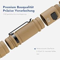 WUBEN C3 Taschenlampe LED Aufladbar 1200 Lumen EDC Extrem Hell Taschenlampe – Ansicht 4