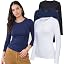 3 Pack - Black, Navy, White
