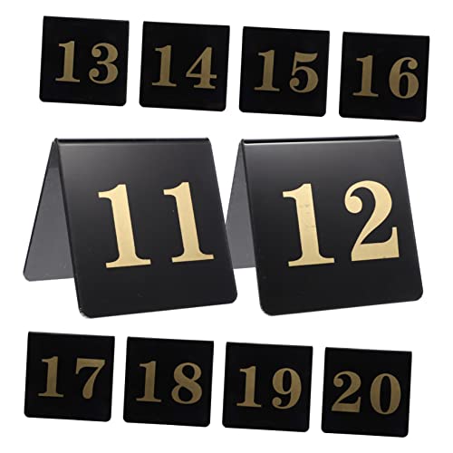 Numéros de table de style tente en acrylique lot de 10 pour éviter la cohue au mariage