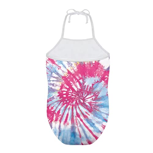Image of Pinupub Girls One Piece Swimsuit Off Shoulder Halter Neck Cute Fashion Hawaiian Tropical Bathing Suit