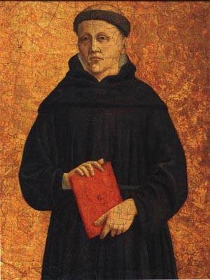 Peinture à l'huile Augustinian Monk, l'émotion de Piero Della Francesca dans votre maison