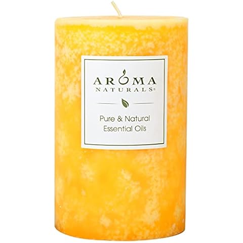 Aroma Naturals Lavender & Tangerine Essential Oil Scented Pillar Candle Cover