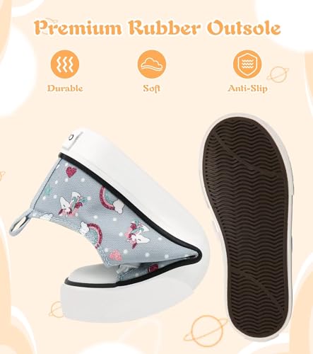 Image of Toddler Little Kid Cushioned Canvas Shoes Slip On Sneakers Soft and Durable