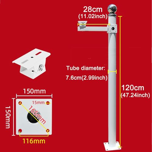 Support de moniteur résistant et fixation au sol pour caméra de sécurité extérieure robuste