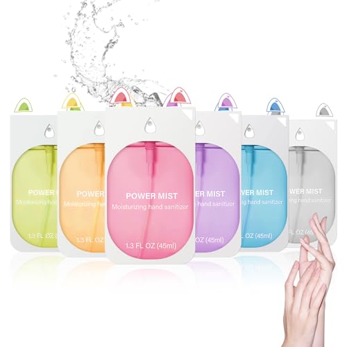 6Pcs Hand Sanitizer Spray For Woman Power Mist Hand Sanitiser Mini For Travel