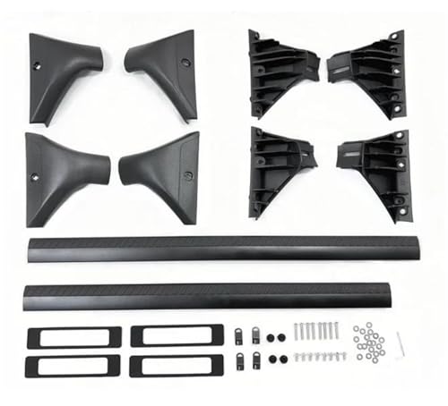 Barres de toit robustes en alu noir pour Nissan X-Trail 2021-2023