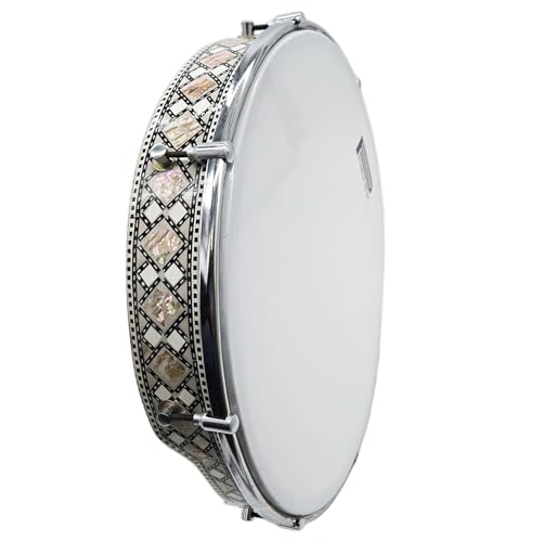 Products The 16'' Gawharet El Fan Super Professional Egyptian Mosaic Mop Bandir With Advance Tuning Lugs (BANS12)