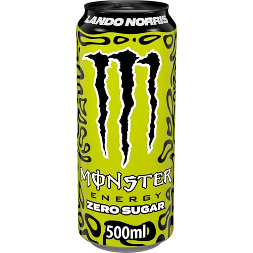 Monster Energy® Lando Norris - koffeinhaltiger Energy-Drink mit futuristischem Melonen-Yuzu-Geschmack - full Flavour, zero Zucker, zero Kalorien - in praktischen Einweg Dosen (12 x 500 ml)
