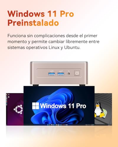 Miniatura 9 de Geekom A5 2025 Edition Mini Pc Con Amd Ryzen 5 7430u, 16gb Ram Y 512gb Ssd, Windows 11 Pro, Mini Ordenador De Sobremesa Ultra Silencioso Y Compacto, Doble Hdmi 4k, Lector Sd,Ideal Para Oficina Y Hogar