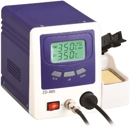 Zhongdi Vacuum Desoldering Rework Station, Dual LCD, Digital Temperature Controlled, 160-480C (320-896F), LCD Display, 1 Channel, 2.66kg