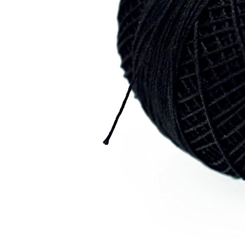 Hilo de Algodón Negro 1 mm Grosor 30 Metros miniatura 4