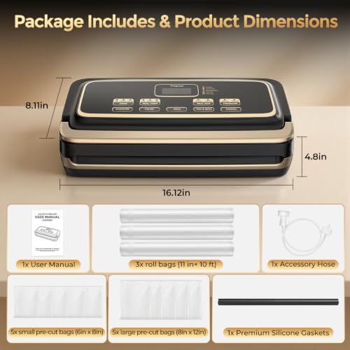 Vacuum Sealer Machine 95kpa Precision Food Sealer Double Heat Seal - image 4