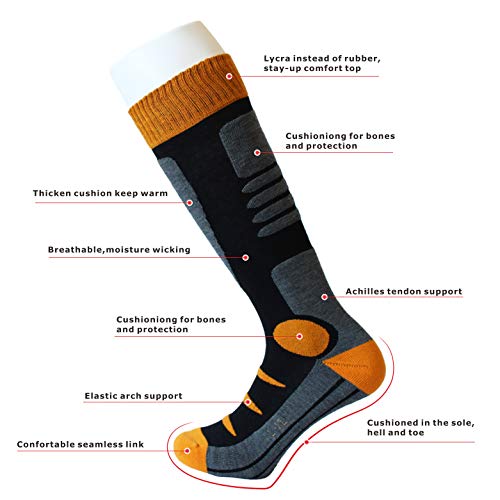 Image of Feetalk Women's Trouser Socks Ski Snowboard Thermal Merino Wool Socks