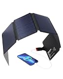56W Foldable Solar Panel Charger, Portable Solar Panel with USB-C Output, High...