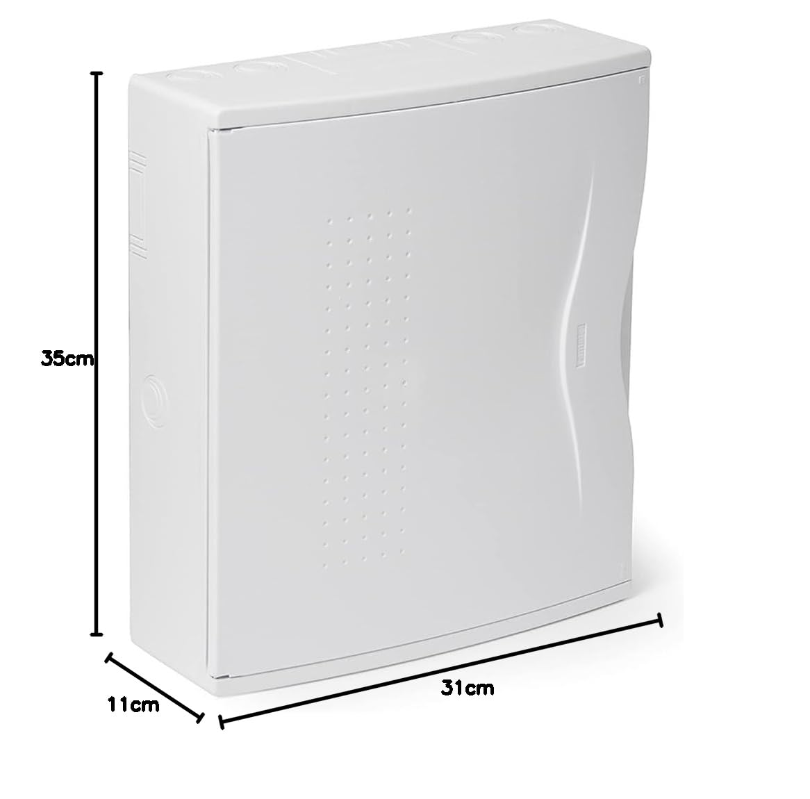 FAMATEL – Armario Nuova Superficie | IP40 | 24 Elementos | 351 x 305 x 112 mm | Puerta Opaca | Gris, Blanco