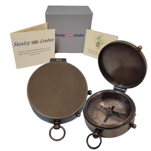 Personalized Compass Gift for Baptism, Confirmation | Religious Keepsake Engraved with Bible Verse | Optional Wood Box with Plaque Available | Gift Box Included (Design My Own)