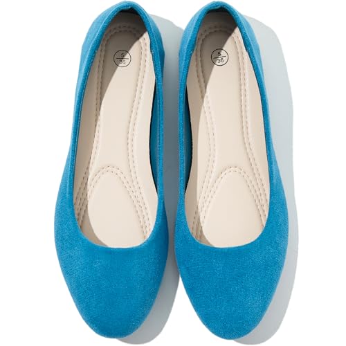 Image of Shupua Flats for Women Round Toe Black Ballet Flats Dressy Work Shoes | Comfortable Womens Ballerina Dress Shoes, Slip On Casual Office Loafers, Comfort, Business, Wedding, Formal, Low Heel, Ladies