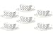 Tognana Downtown Lot de 6 tasses en porcelaine