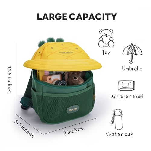 Zoy zoii Kids Backpack Cute Pineapple Toddler Backpack Gift for Little Girls and Boy Children Preschool Mini Travel Bag Age 3-63