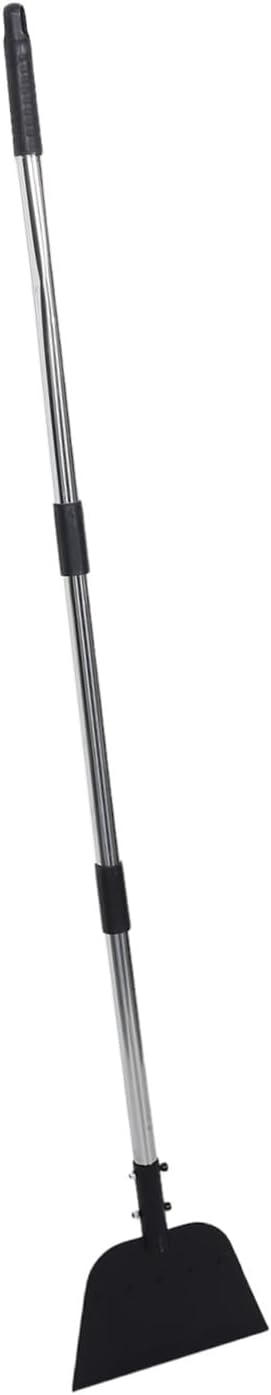 Stainless Steel Boat Bottom Cleaning Tool with Adjustable Long Handle, Heavy Duty Flat Shovel for Efficient Moss Removal and Floor or Wall Maintenance in Marine Cleaning