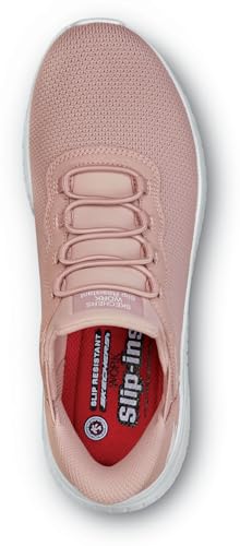 Image of Skechers Womens Black Squad Chaos MaxTrax Soft Toe SRO Slip-On