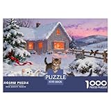 Weihnachtsbude Hölzerne Puzzles Wasserfest 1000-teiliges Puzzle Geschenke Für Erwachsene Unmöglichzur Heimdekoration