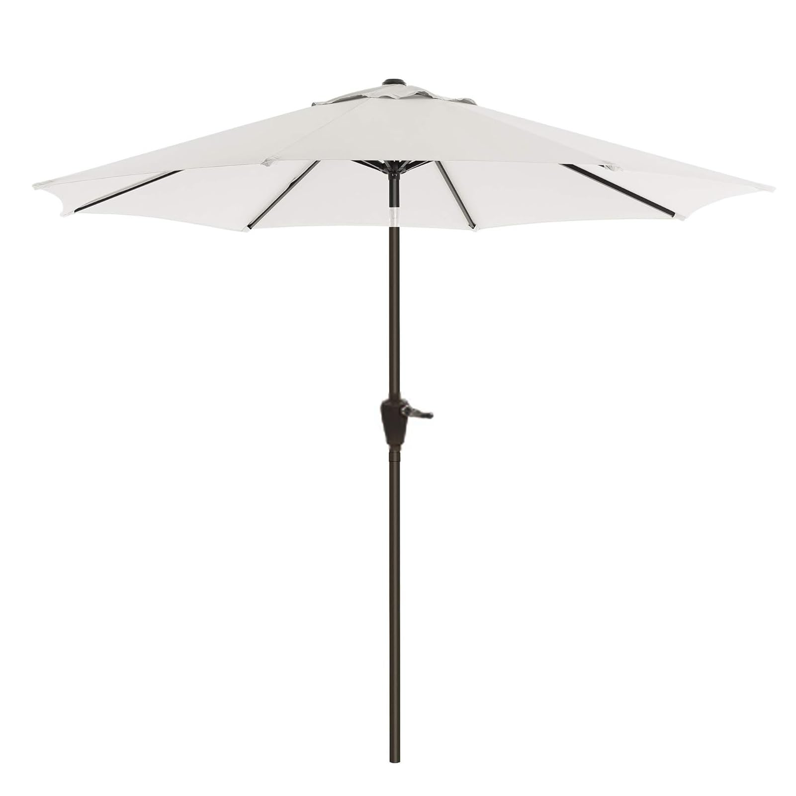 270cm Outdoor Garden Parasol, Parasol balkonowy na przechył, Parasol ze stołu targowego z korbą ręczną, 8 żeberek do patio Beach Pool Ln Backyard Deck (Kolor: zielony)