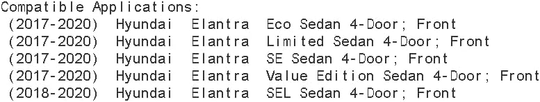 Miniatura 2 de Kit de rotores de freno delantero Hyundai Elantra R1 Concepts eLine 2017-2019 + pastillas de freno de cerámica