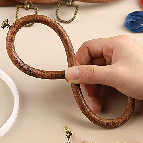 Jupean 0002 Embroidery Hoop, 4 Pack Oval Embroidery Hoop thumb #2