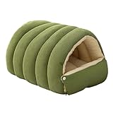 Bothyi Cat Bed Cave Cat Nest Comfortable Thickened Washable Soft Winter Pet Bed Pet House for Small Dogs Kitten Cats Playing, Light Green, M