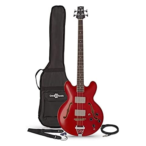 Gear4music San Francisco Semi Acoustic Bass Guitar Cover