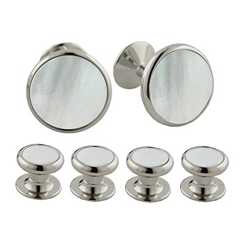 Mother of Pearl and Brass Stud Set