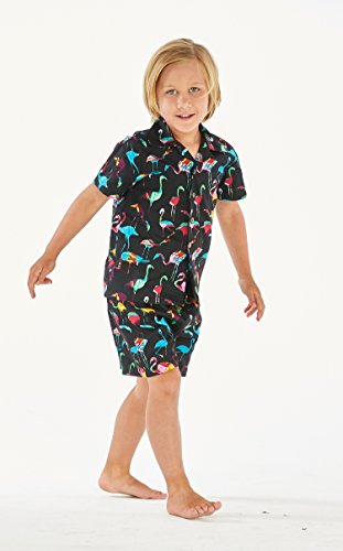 Image of Boys' Aloha Luau Shirt Cabana Set in Signature Prints | 100% Cotton; Button Front Shirt; Signature Tropical Prints; Lightweight Comfort; Vacation Ready