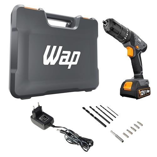 WAP Parafusadeira Furadeira de Impacto à Bateria 3/8" 12V WF 12K4.2 com 18 Níveis de Torqu... WAP Parafusadeira Furadeira de Impacto à Bateria 3/8" 12V WF 12K4.2 com 18 Níveis de Torqu...