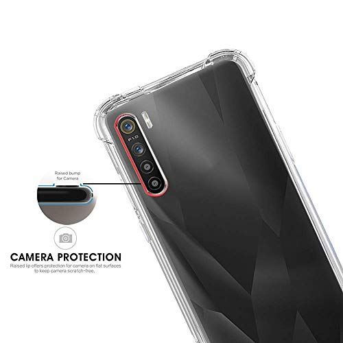 Image of TheGiftKart Crystal Clear Back Cover Case for Oppo F15 | Shockproof Soft TPU Case | Cushioned Edges for Ultimate Protection Back Cover Case for Oppo F15 (TPU, Transparent)