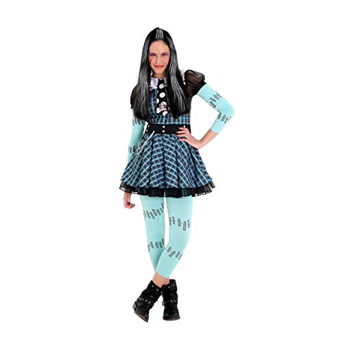 Frankie Xadrez Infantil Sulamericana Fantasias Fantasia Monster High Azul/preto G 10/12