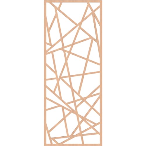 Image of Conway Decorative Pierced Fretwork Wood Wall Panels, 23 3 /8 inchW x 59 3 /8 inchH x 1 /4 inchT, Alder